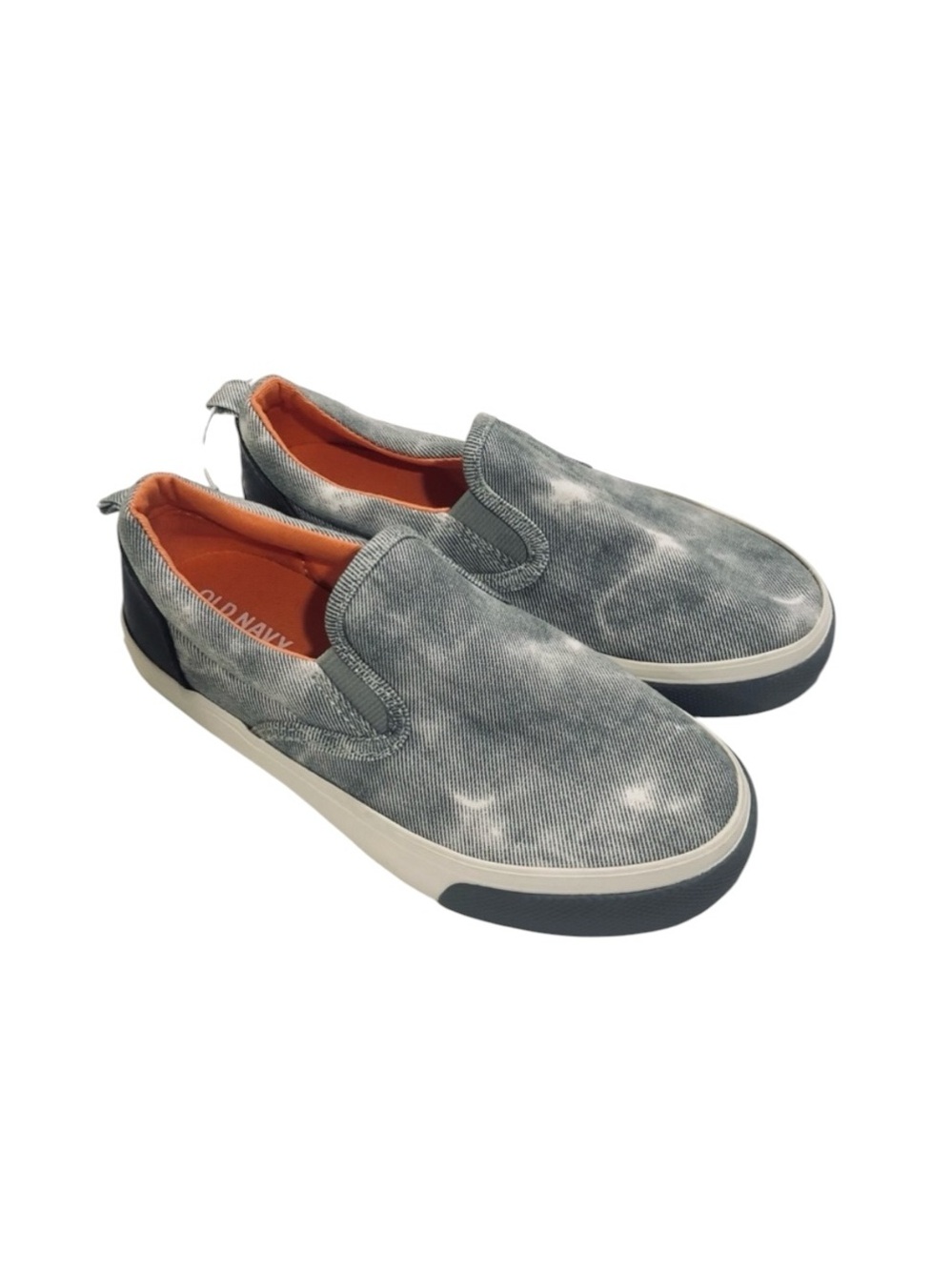 Old Navy Gray Canvas Slip-On Sneakers Kids Size 12 - NWT